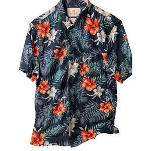 NEW 28 PALMS Floral‎ HAWAIIAN Button Up Men's Shirt Size Small